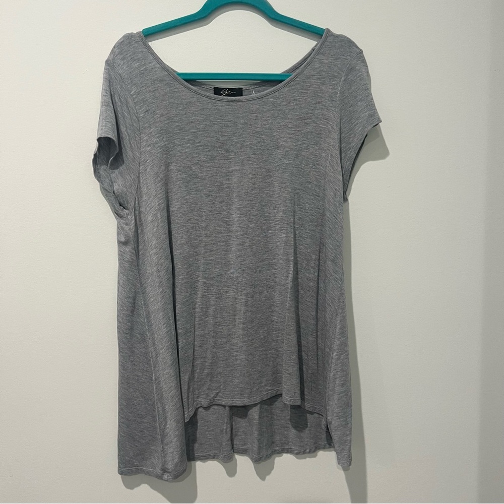 Gray Basic Short Sleeve Tee